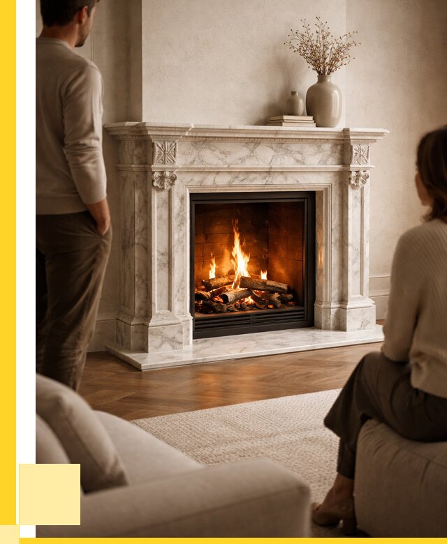 Мраморные камины под ключ в Куйбышеве от 259225 р. | ЭриданКбш