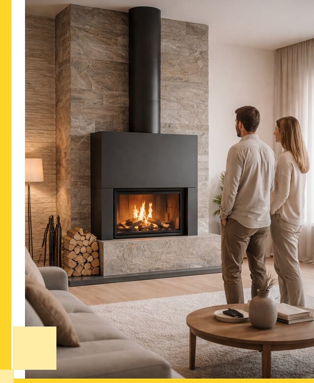 Закрытые камины под ключ в Куйбышеве от 124428 р., ЭриданКбш