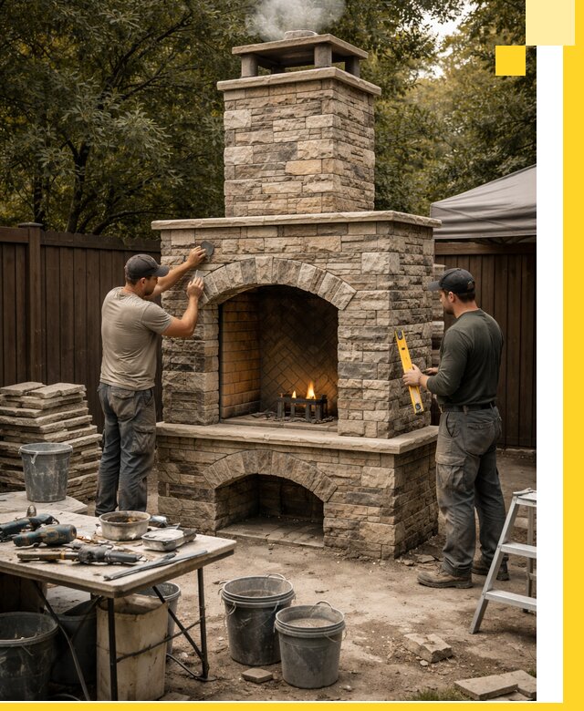 Проектирование и установка уличных каминов в Куйбышеве