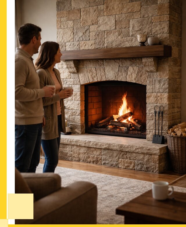 Каменные камины на заказ в Куйбышеве от 186642 р. | ЭриданКбш