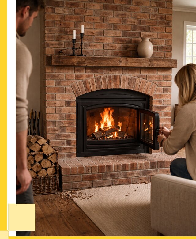 Кирпичные камины под ключ в Куйбышеве от 155535 р. | ЭриданКбш