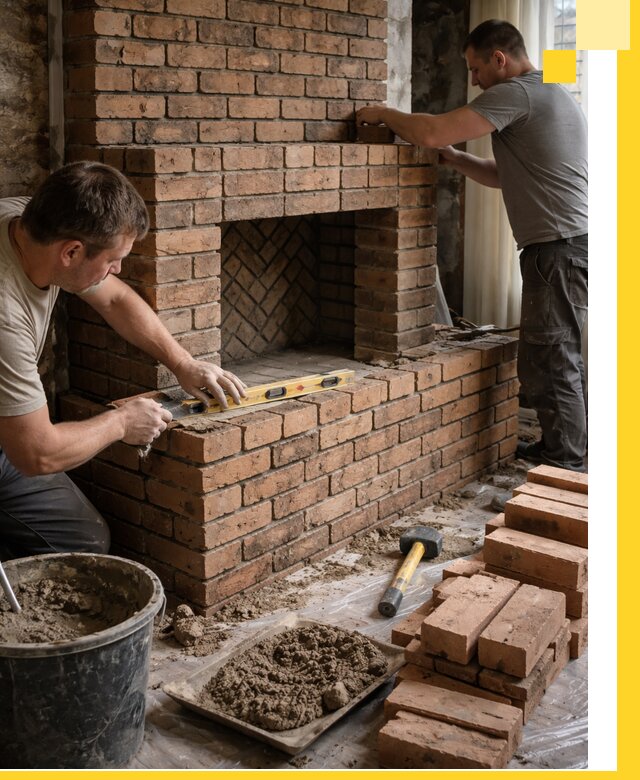 Изготовление и установка кирпичных каминов в Куйбышеве