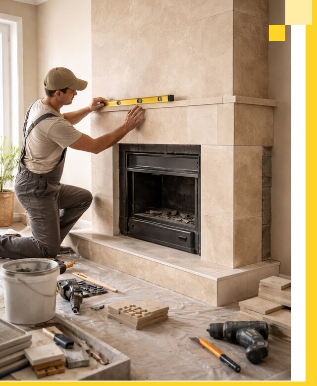 Установка и монтаж каминов в частном доме под ключ в Куйбышеве