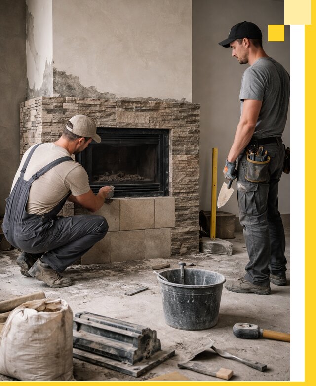 Камины под ключ в Куйбышеве: проект, изготовление и монтаж