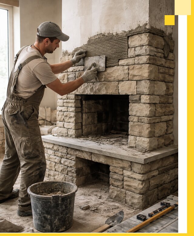 Строительство каминов под ключ в Куйбышеве от проектирования до монтажа