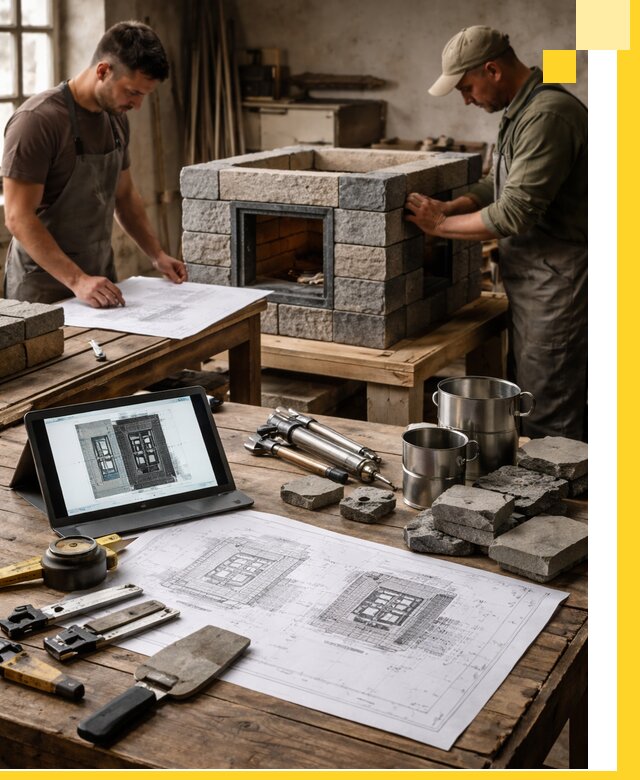 Разработка проектов печей с согласованием и монтажом в Куйбышеве