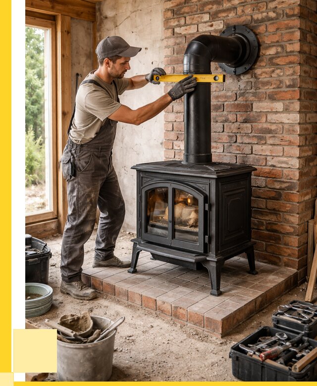 Монтаж печей установка банной печи в Куйбышеве от 15554 р. | ЭриданКбш