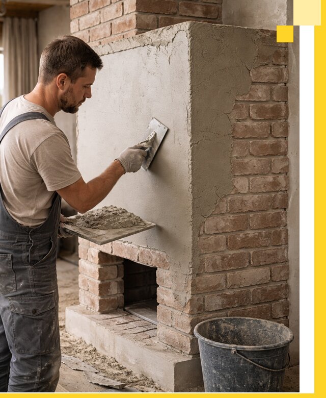 Отделка печей и облицовка каминов в Куйбышеве под ключ