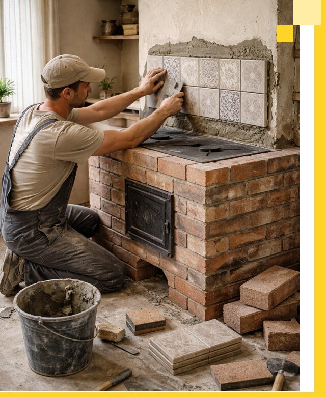 Печи с плитой на заказ монтаж гарантия и сервис в Куйбышеве