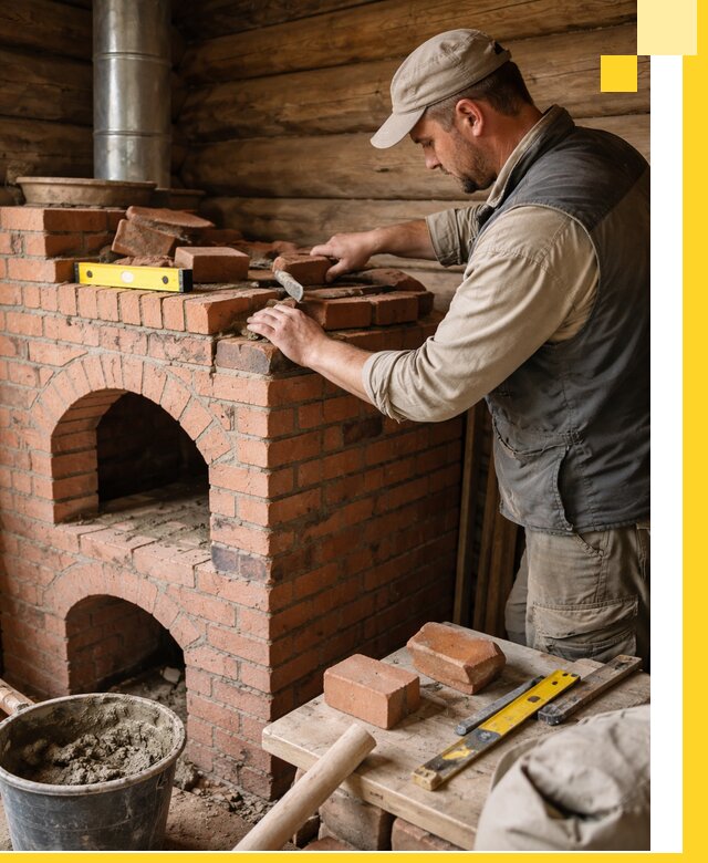 Изготовление и установка русских печей в Куйбышеве под ключ