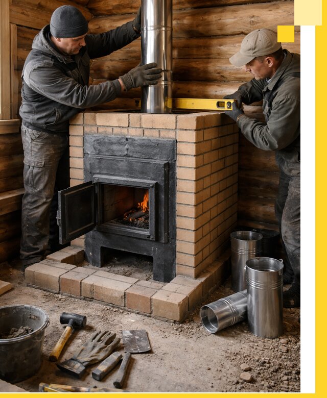 Проектирование, изготовление и установка банных печей в Куйбышеве