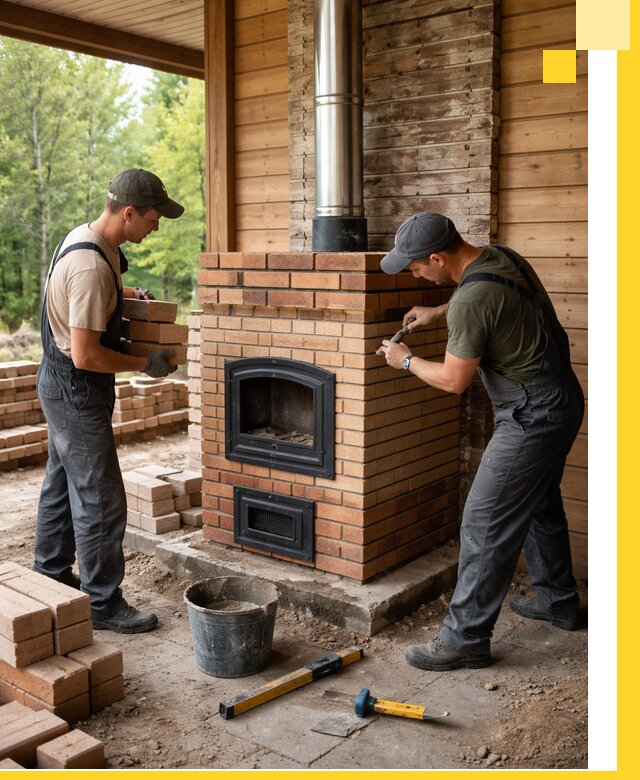 Производство и установка дачных печей под ключ в Куйбышеве