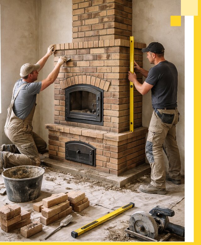 Продажа и установка печей и каминов для дома под ключ в Куйбышеве