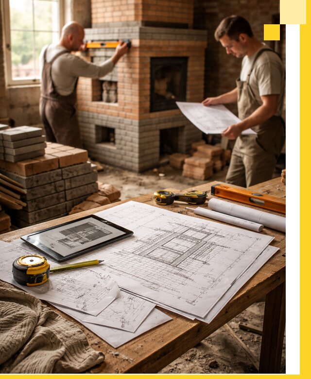 Проекты печей и каминов с индивидуальным дизайном в Куйбышеве