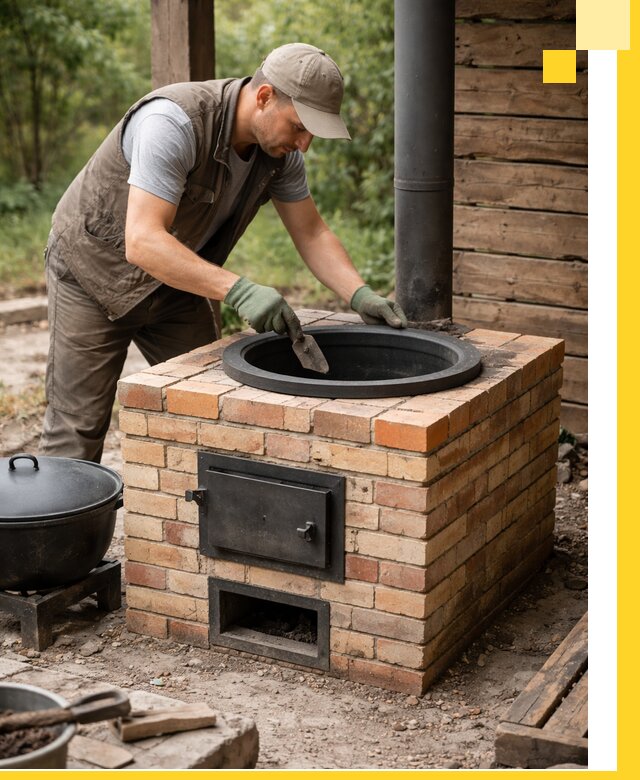 Изготовление и установка печей для казана в Куйбышеве под ключ