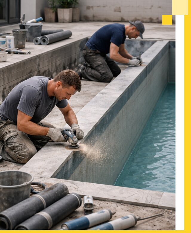 Профессиональный ремонт бассейнов под ключ в Куйбышеве