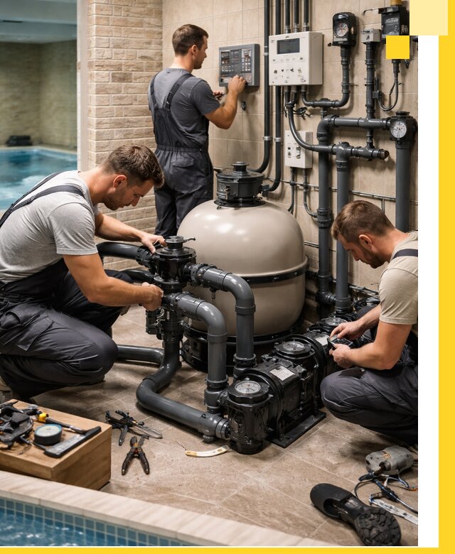 Комплексное оборудование для бассейнов под ключ в Куйбышеве