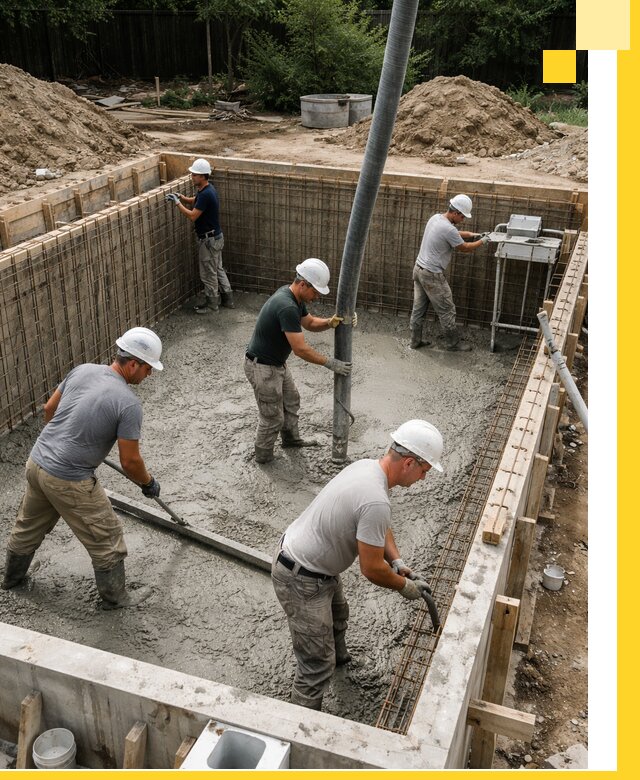 Строительство бетонных бассейнов под ключ в Куйбышеве