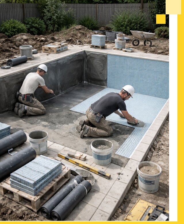 Проектирование и строительство стационарных бассейнов в Куйбышеве