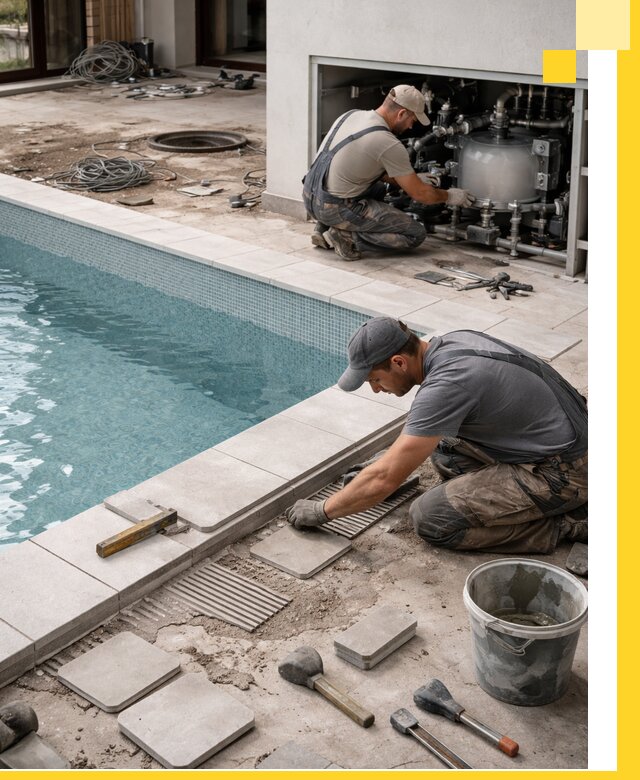 Строительство и монтаж бассейнов в коттедже в Куйбышеве