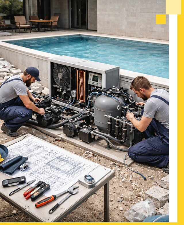 Проектирование и монтаж бассейнов с подогревом в Куйбышеве