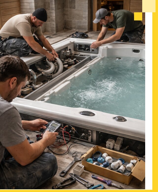 Гидромассажные бассейны под ключ в Куйбышеве, дизайн и монтаж