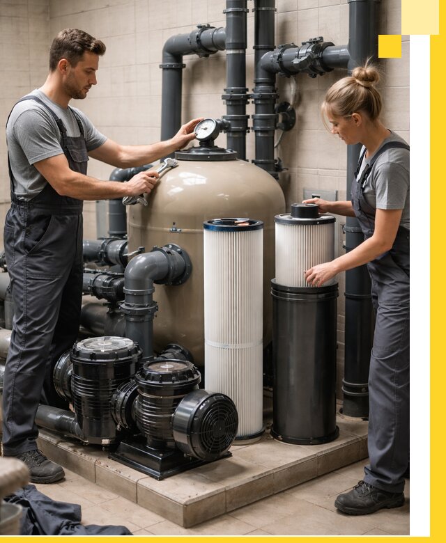 Фильтры и системы фильтрации для бассейнов в Куйбышеве