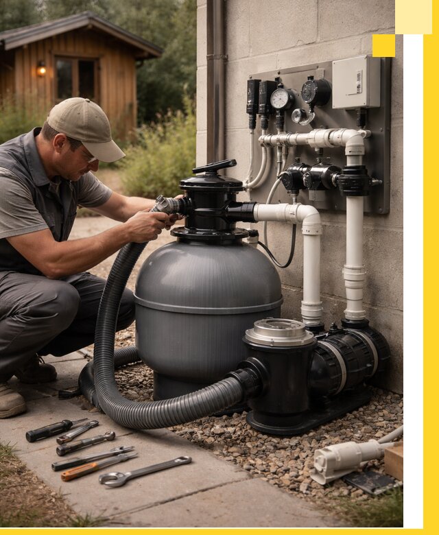 Продажа и монтаж фильтров и насосов для бассейнов в Куйбышеве