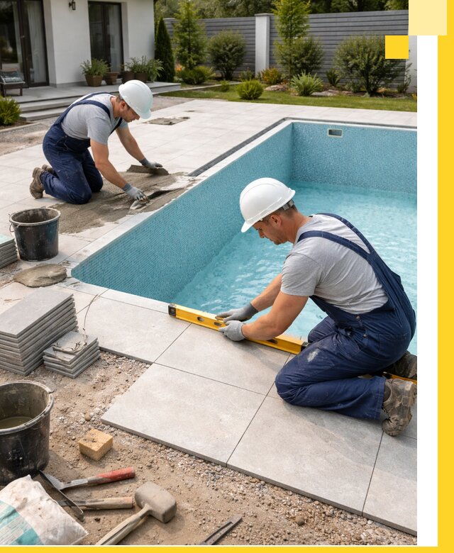 Строительство и монтаж плавательных бассейнов под ключ в Куйбышеве