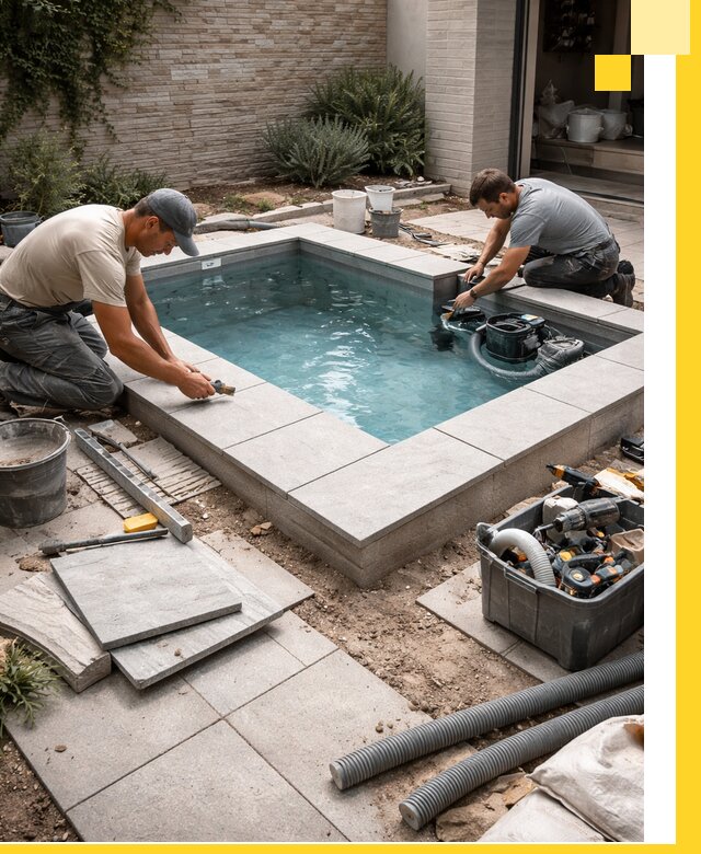 Мини бассейны под ключ в Куйбышеве, дизайн и установка