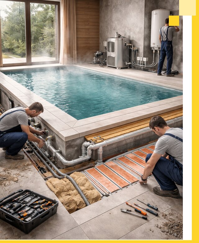 Проектирование и строительство тёплых бассейнов в Куйбышеве