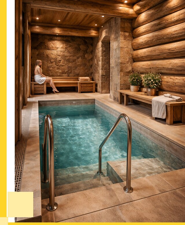 Аренда бани с бассейном в Куйбышеве от 1555350 р. | ЭриданКбш