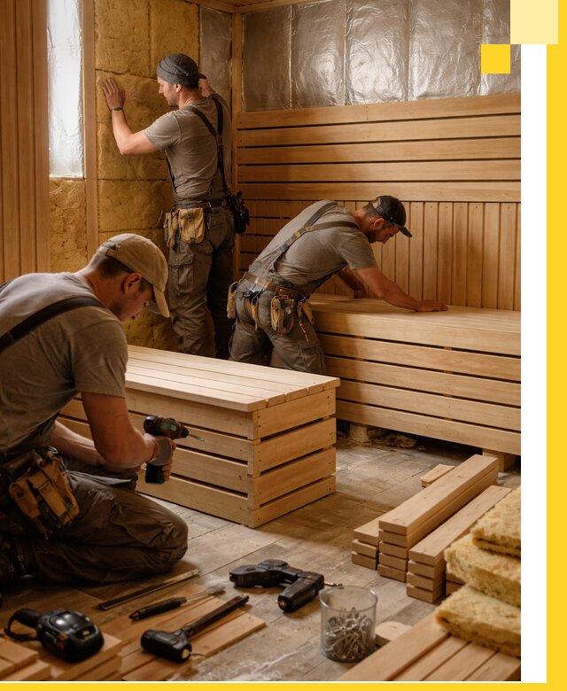 Профессиональное строительство саун под ключ в Куйбышеве