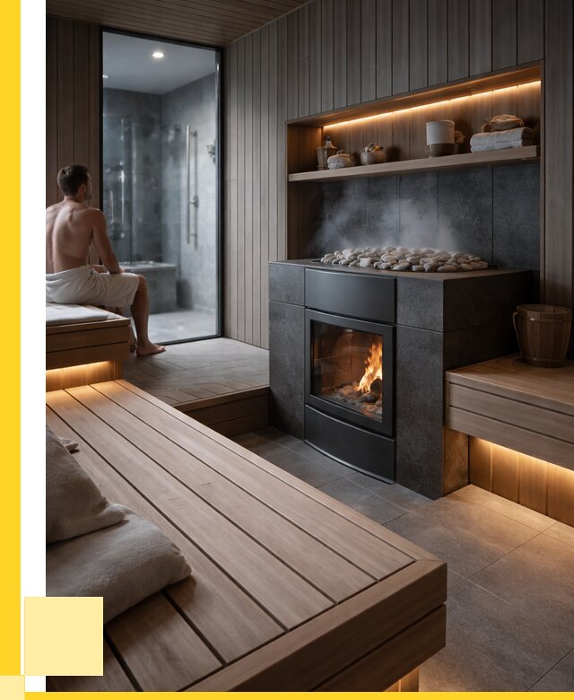 Проект сауны в частном доме в Куйбышеве от 36292 р. | ЭриданКбш