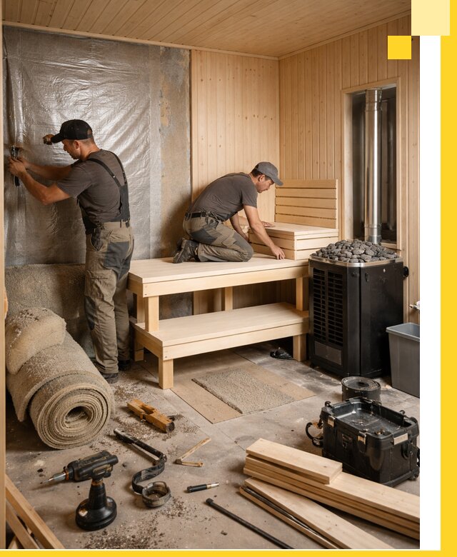 Проекты саун под ключ в Куйбышеве дизайн и строительство