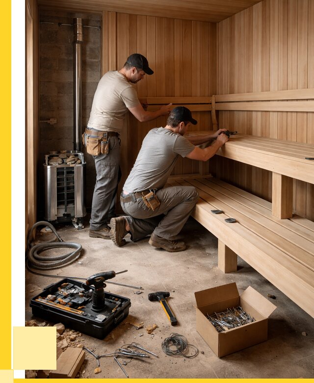 Монтаж саун под ключ в Куйбышеве от 124428 р. | ЭриданКбш