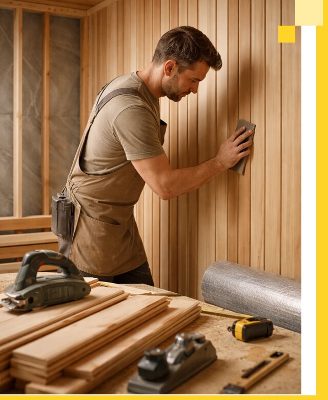 Профессиональная отделка саун и парных под ключ в Куйбышеве