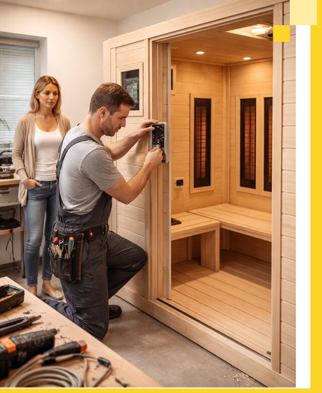 Инфракрасные сауны под ключ в Куйбышеве продажа и установка