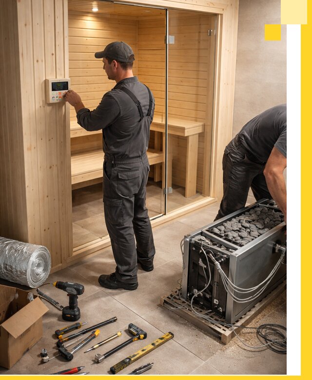 Поставка, установка и монтаж электрических саун в Куйбышеве