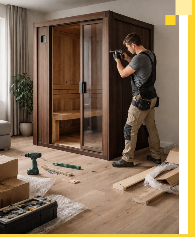 Установка и производство мини саун под ключ в Куйбышеве