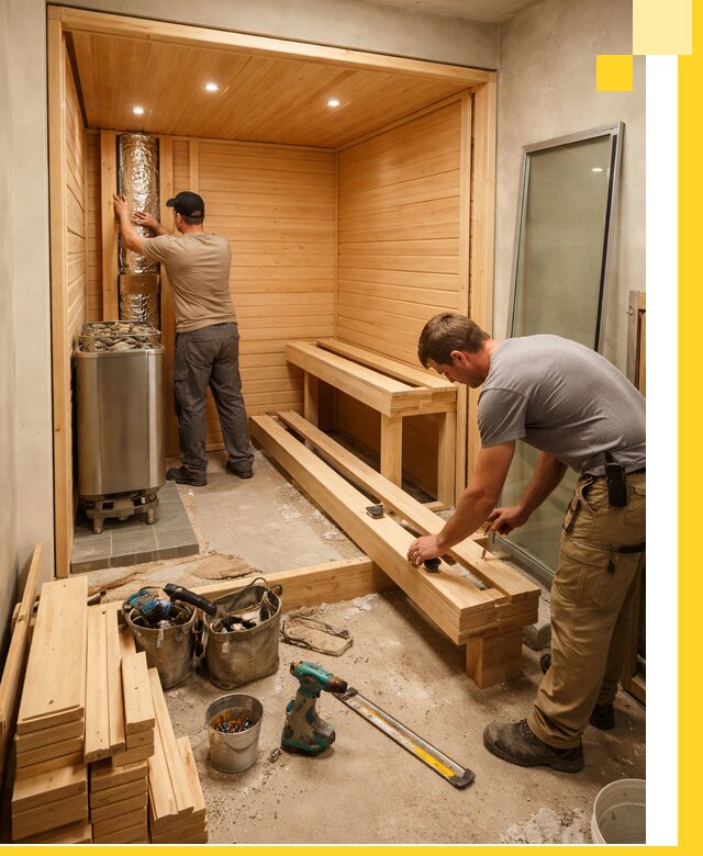 Проектирование и установка домашних саун под ключ в Куйбышеве