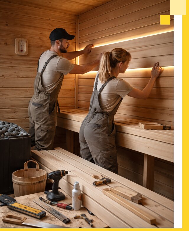 Дизайн саун и бань под ключ с индивидуальным проектом в Куйбышеве