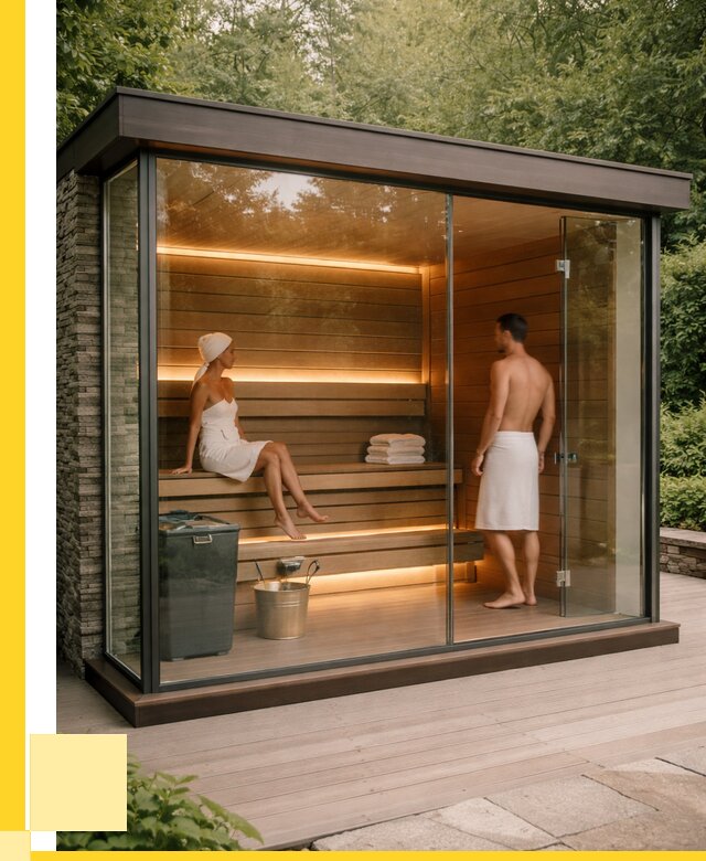 Сауна стеклянная и двери для сауны в Куйбышеве от 259225 р. | ЭриданКбш