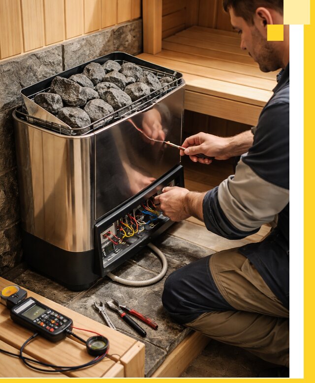 Продажа и установка электрокаменок для саун в Куйбышеве