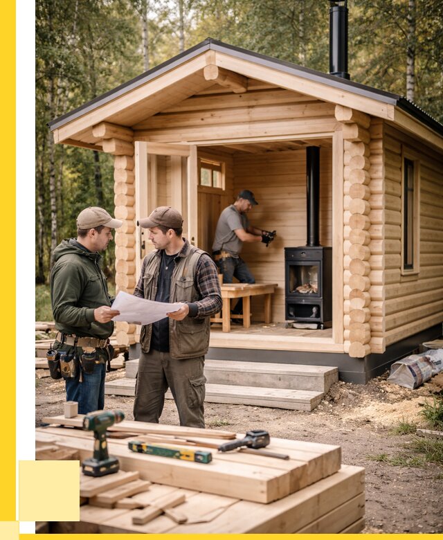 Монтаж бань под ключ в Куйбышеве — от 207380 р. | ЭриданКбш