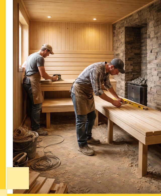 Отделка бани в Куйбышеве: внутренняя отделка от 3111 р. | ЭриданКбш