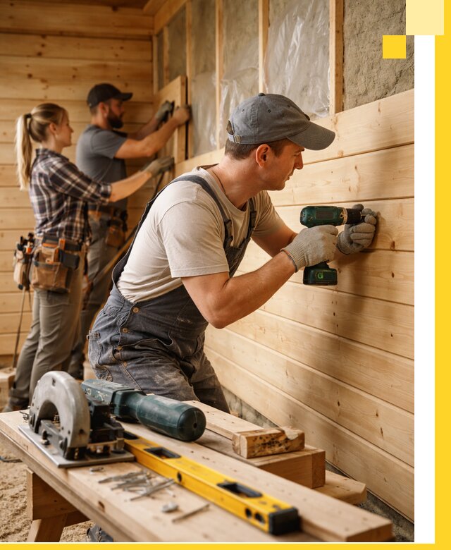 Обшивка бань под ключ в Куйбышеве: отделка стен и потолков