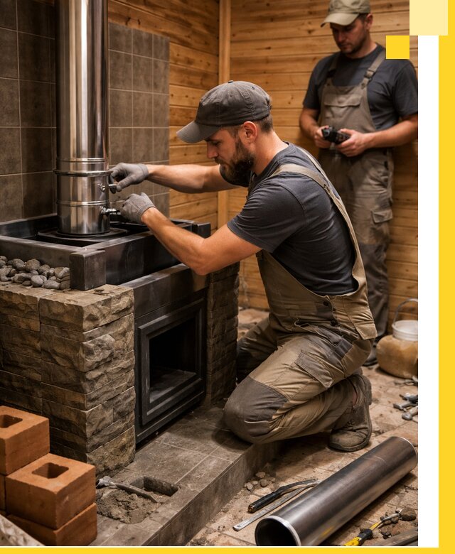 Изготовление и установка банных печей под ключ в Куйбышеве