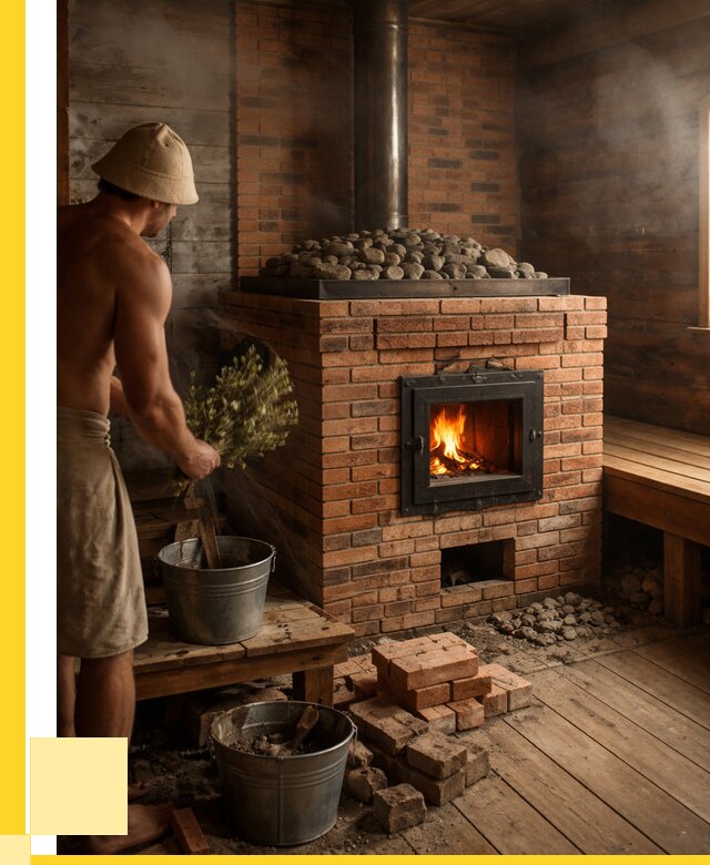 Кирпичные банные печи в Куйбышеве от 93321 р. | ЭриданКбш