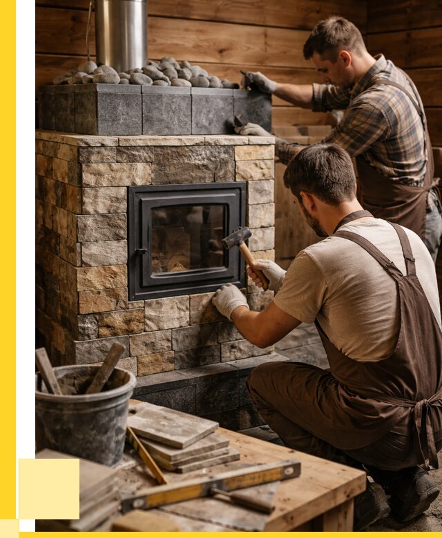 Облицовка банной печи в Куйбышеве от 15554 р. | ЭриданКбш